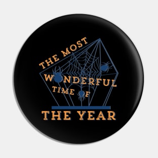 Most Wonderful Time Of The Year Halloween Fall Goth Dark Pin