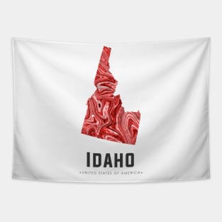 Idaho state map abstract red Tapestry