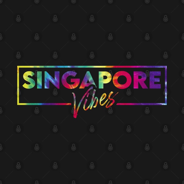 Singapore vacay vibes tie dye art by SerenityByAlex