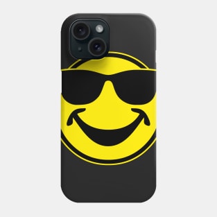 COOL yellow SMILEY BRO with sunglasses Phone Case