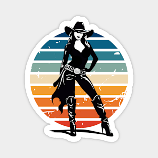 Runway to Ranch: Modern Cowgirl Chic in Silhouette Magnet