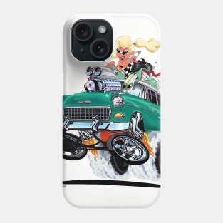 HIGH FIVE'n 1955 Chevy Aqua Phone Case