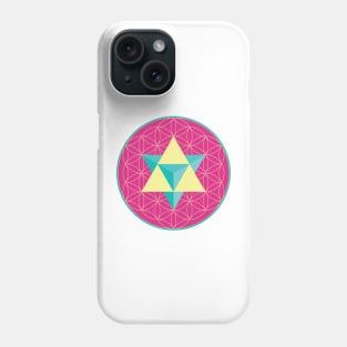 Merkaba on Flower of Life Phone Case