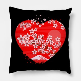 Cherry Blossom Heart Pillow