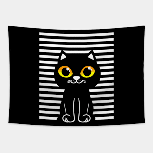 Black Cat Tapestry