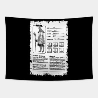 Brie's Character Sheet Tapestry