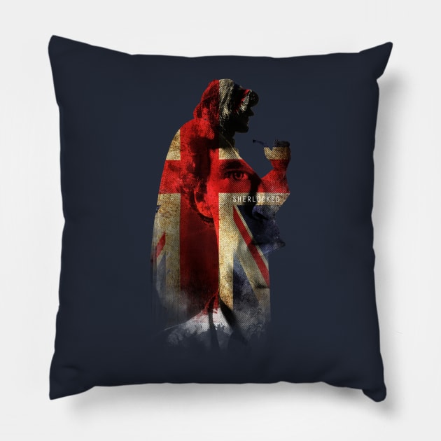 Detective Sherlock Pillow by Markusian