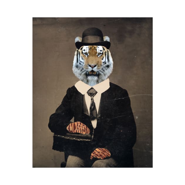 Tiger in a Bowler by Loveday101