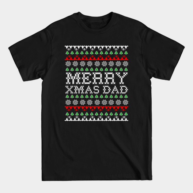 Discover Father Ugly Christmas Sweater Gift Dad Long Sleeve - Dad Christmas Gifts - T-Shirt