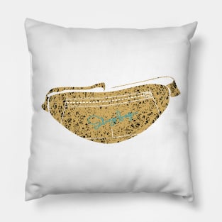 gold color sling bag Pillow