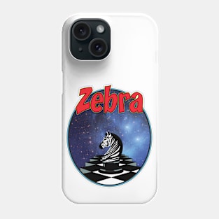 Chess Zebra Knight Surreal Space Art for Strategy Players Phone Case