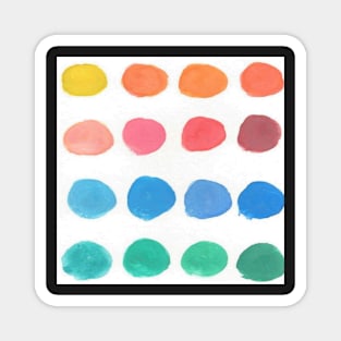 Designer Palette Polka Dots Magnet