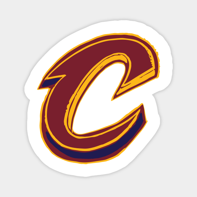 Cleveland Cavalieeeers Magnet by Very Simple Graph