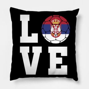 Serbia Football Pillow