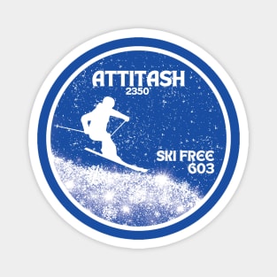 Attitash - Ski Free 603 Downhill Ski Badge Magnet