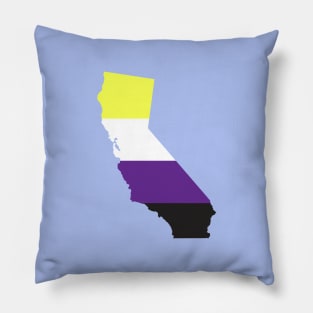 California Non-Binary Pride Pillow