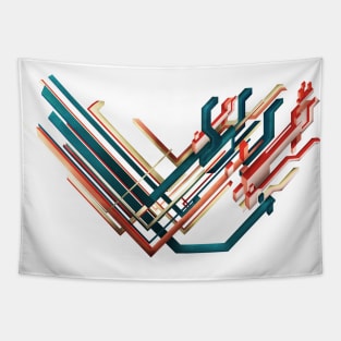 Lines and shapes Tapestry