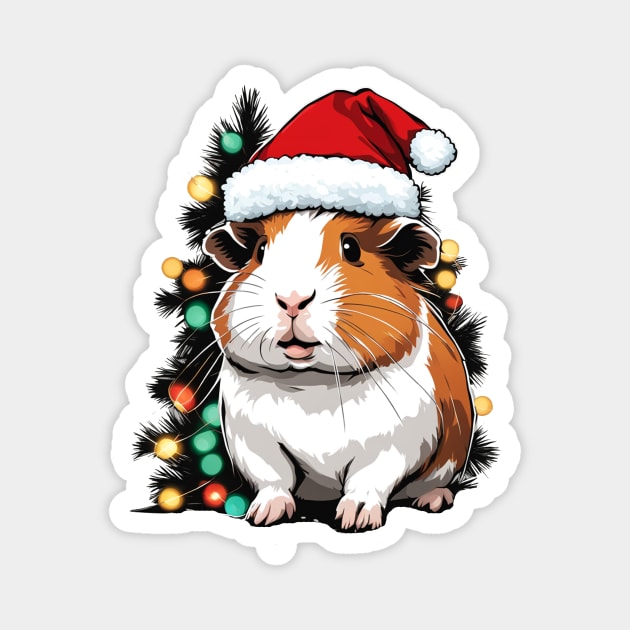 Christmas guinea pig pet lover design Magnet by Edgi