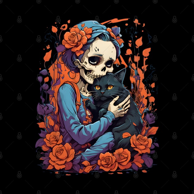 Skeleton Cuddle Cat by VisionDesigner