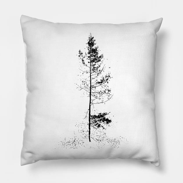 abstract autumn aspen Pillow by pholange