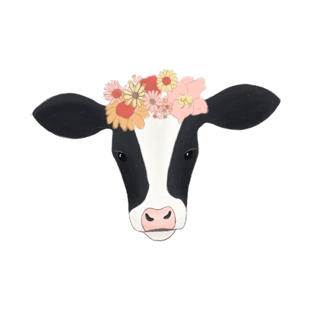 Floral Crowned Cow by A2Gretchen