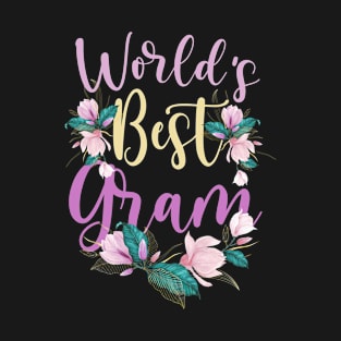 Family World's Best Gram Tee Funny Gram Ever Gift T-Shirt