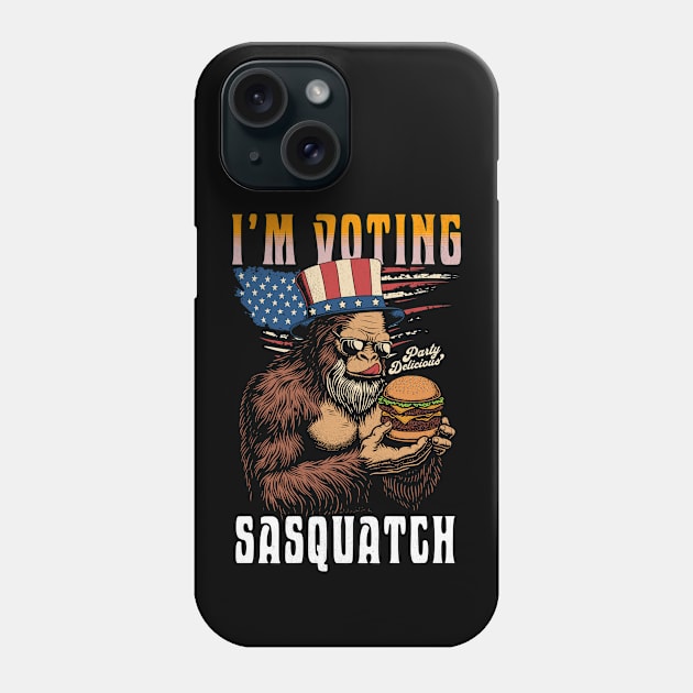 I'm Voting Bigfoot 2024 Phone Case by VisionDesigner