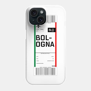 Boarding pass for Bologna Phone Case