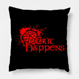 Crit Happens Pillow