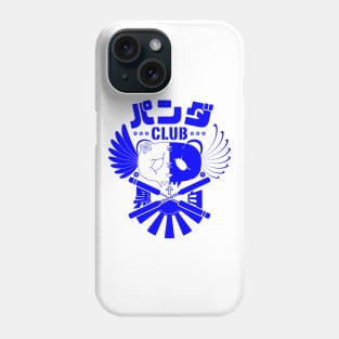 Panda Club Logo Design (blue) Phone Case