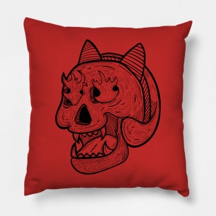 Skull and bandana Pillow