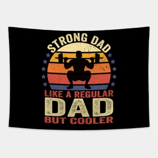 Strong Dad Workout Weight Lifting Tapestry