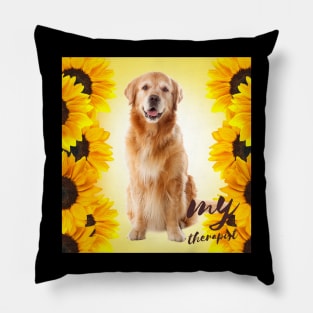 Golden retriever dog - You are my sunshine Pillow