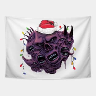 Zombie Mutant Morph Monster Christmas Edition Tapestry