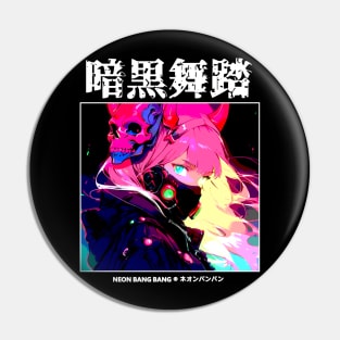 Cyberpunk Girl Japanese Aesthetic Pin