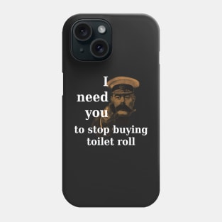 Lord Kitchener Needs You to Stop Buying Toilet Roll Phone Case