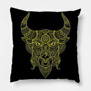 taurus zodiac design Pillow