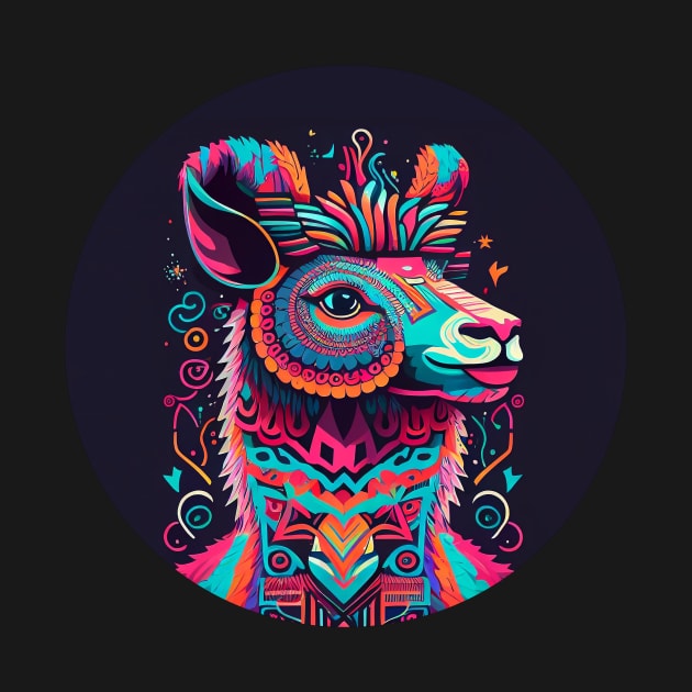 A llama bringing the Carnaval spirit by ceemyvision