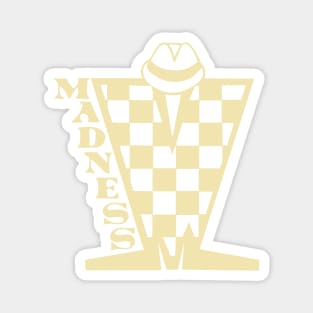 Madness Checkerboard HD - Cream Magnet