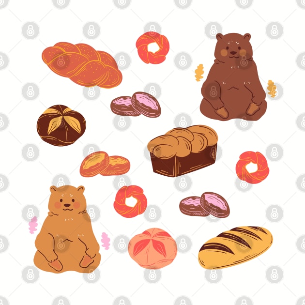 Adorable Bears and Bread by In Asian Spaces