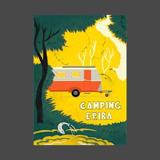 Vintage Caravan in Woodland T-Shirt