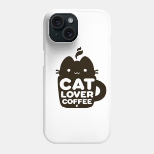 Cat, Coffee, love Phone Case