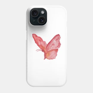 Abstract watercolor hand drawn butterfly. Phone Case