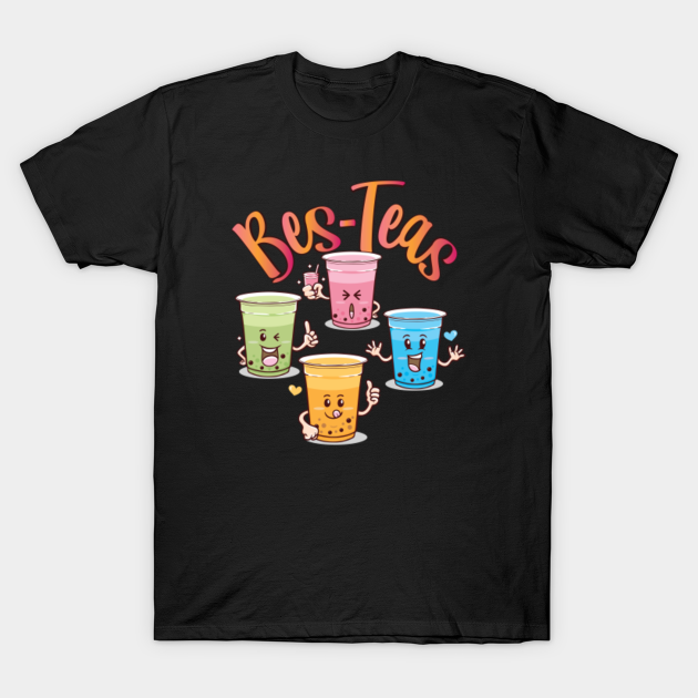 Bes Teas Bubble Tea Besties Party Shirt - Boba Tea Lover - T-Shirt