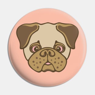 I LOVE PUGS  Cute Pug Pet Dog Lover - UnBlink Studio by Jackie Tahara Pin