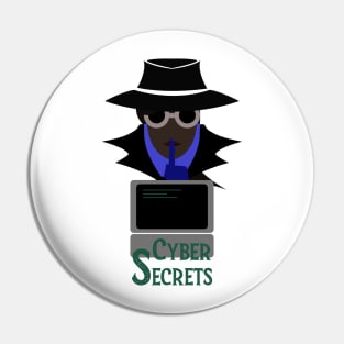 Lady Black (Cyber Secrets Afro): A Cybersecurity Design Pin