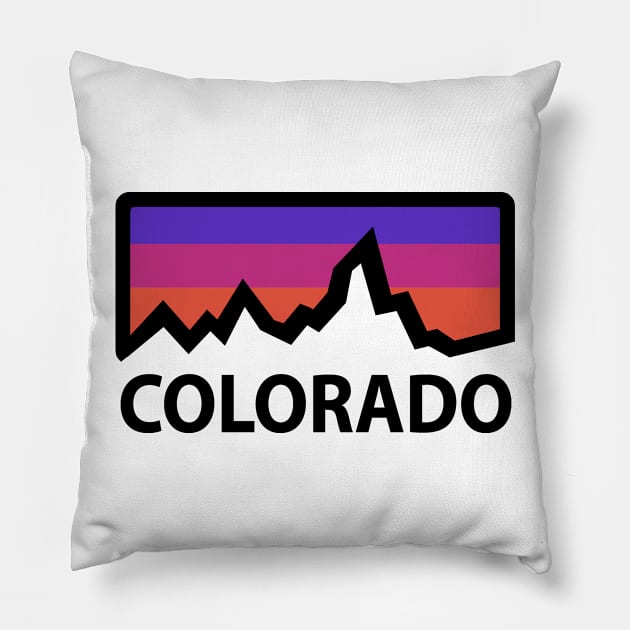 colorado rocky mountains Pillow by pholange