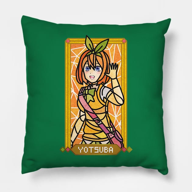 Yotsuba Nakano - The Quintessential Quintuplets Pillow by vizcan