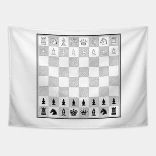 Victorian Chess Board Tapestry