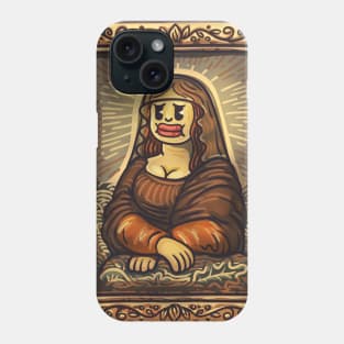 Colorful Mona Lisa in Cartoon Style Phone Case